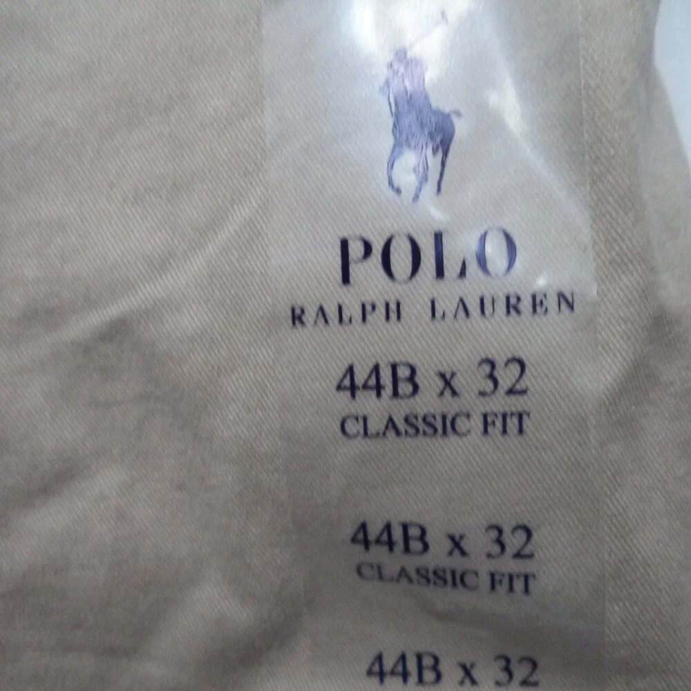 Polo Ralph Lauren Khaki Pants Stretch Classic Fit NEW NWT Size Sz 44   44B x 42